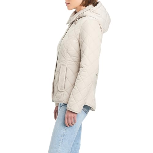 Jones New York Quilted Hooded Jacket