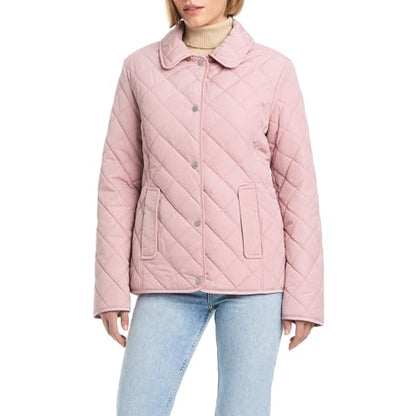 Jones New York Quilted Hooded Jacket