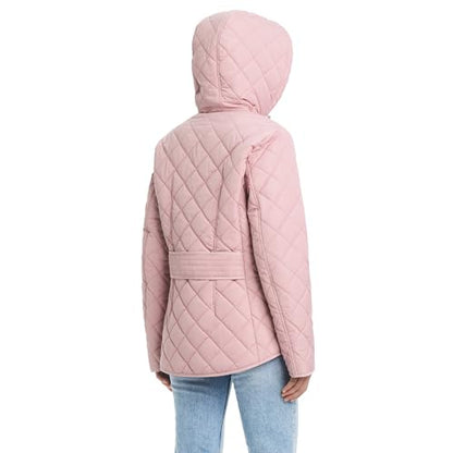 Jones New York Quilted Hooded Jacket