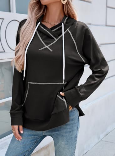 SHEWIN Women's Hooded Sweatshirt