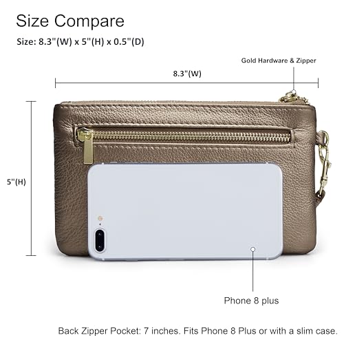 Befen Leather RFID Wristlet Wallet