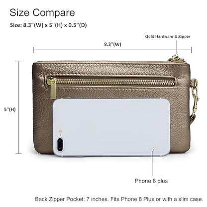 Befen Leather RFID Wristlet Wallet