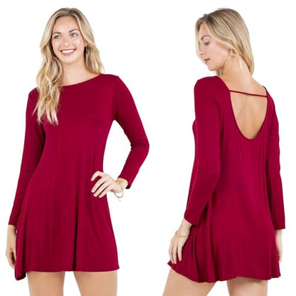 Azules Women's Long Sleeve Tunic Dress