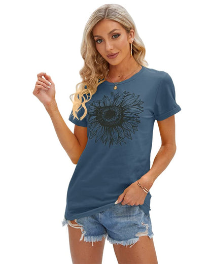 Cicy Bell Women’s Sunflower T-Shirt