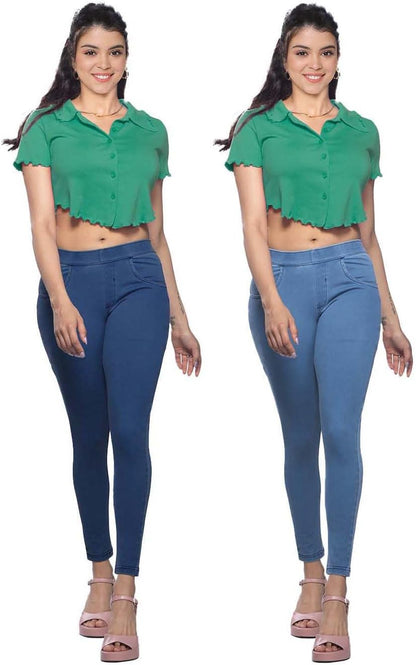 Lyra Women’s Cotton Jeggings 2 Pack