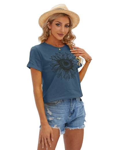 Cicy Bell Women’s Sunflower T-Shirt