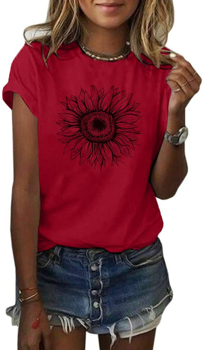 Cicy Bell Women’s Sunflower T-Shirt
