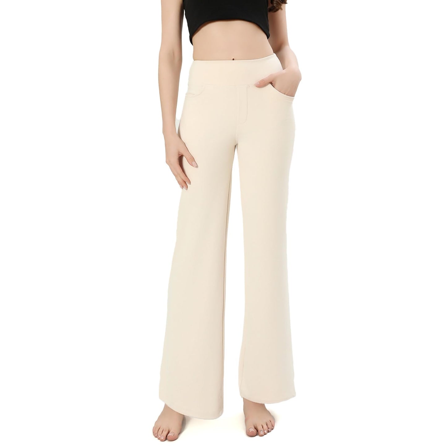 SIEPASA Wide Leg Yoga Pants with Pockets
