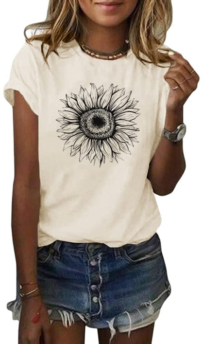 Cicy Bell Women’s Sunflower T-Shirt