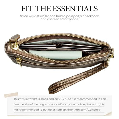 Befen Leather RFID Wristlet Wallet