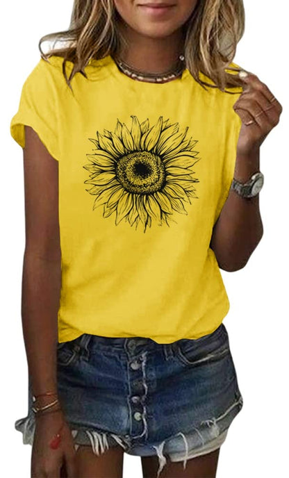 Cicy Bell Women’s Sunflower T-Shirt
