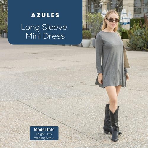 Azules Women's Long Sleeve Tunic Dress