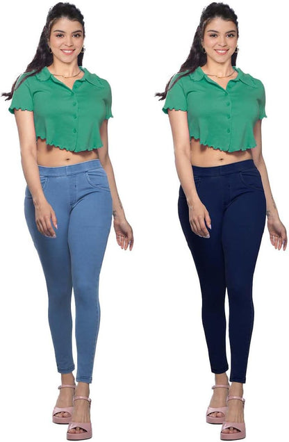Lyra Women’s Cotton Jeggings 2 Pack