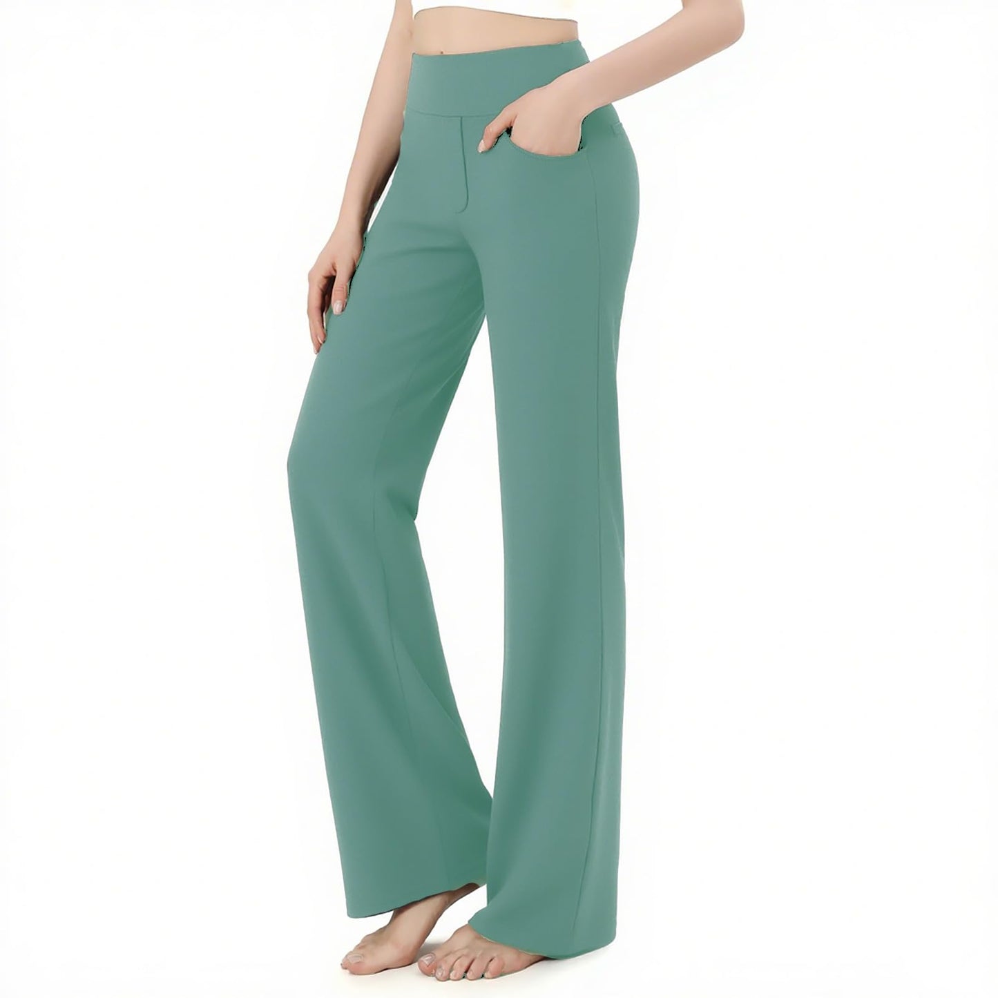 SIEPASA Wide Leg Yoga Pants with Pockets