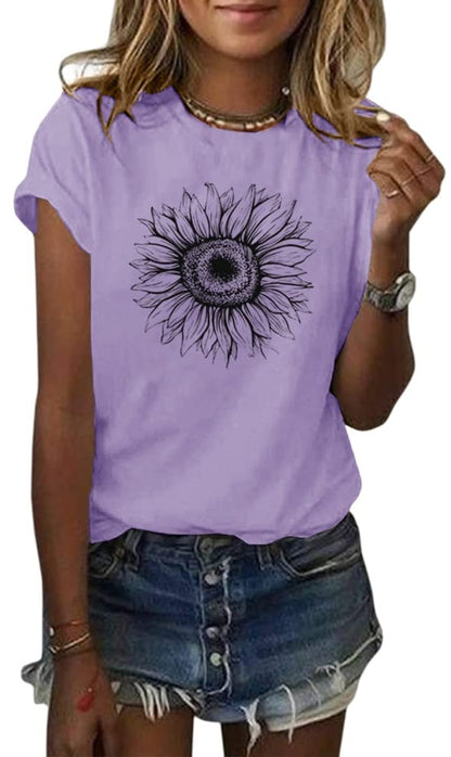 Cicy Bell Women’s Sunflower T-Shirt