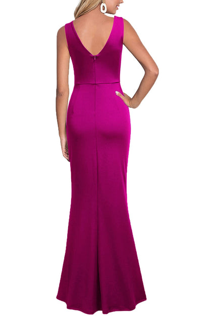 Women's V-Neck Evening Dress