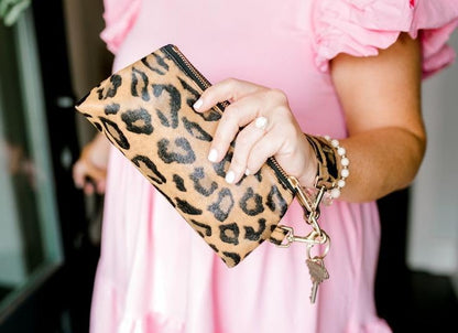 2-Piece Vegan Leather Wristlet Set