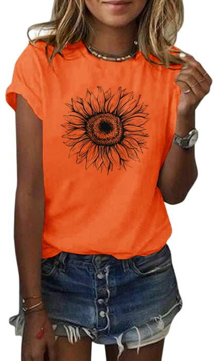 Cicy Bell Women’s Sunflower T-Shirt