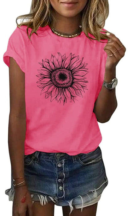 Cicy Bell Women’s Sunflower T-Shirt