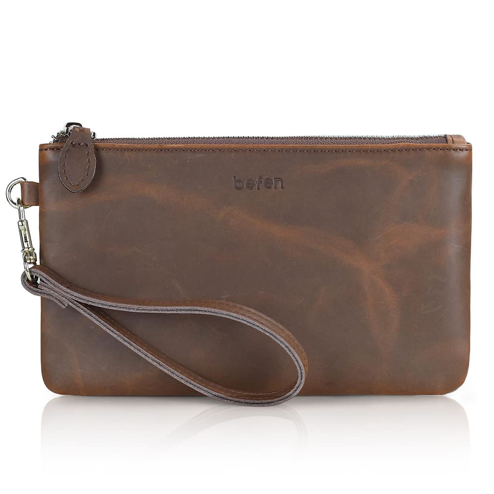 Befen Leather RFID Wristlet Wallet