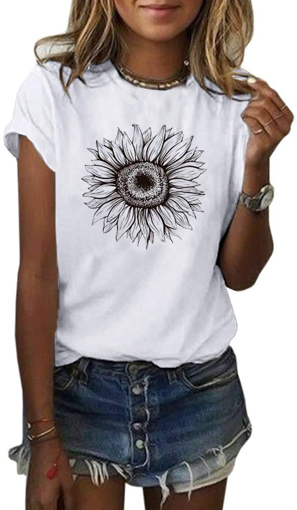 Cicy Bell Women’s Sunflower T-Shirt