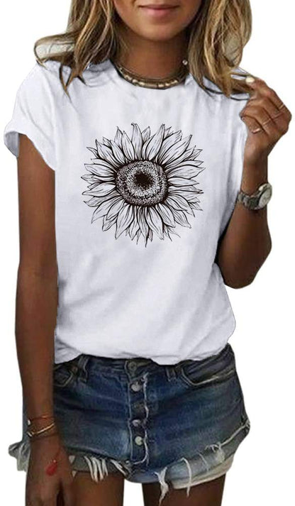 Cicy Bell Women’s Sunflower T-Shirt