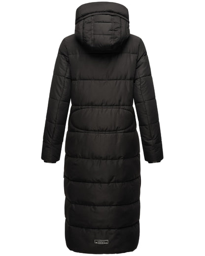 Women's Quilted Long Coat with Hood
