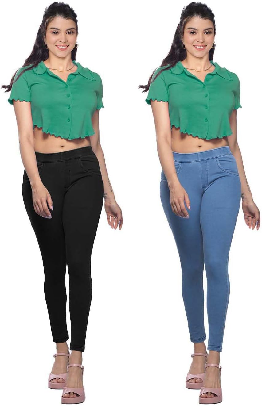 Lyra Women’s Cotton Jeggings 2 Pack