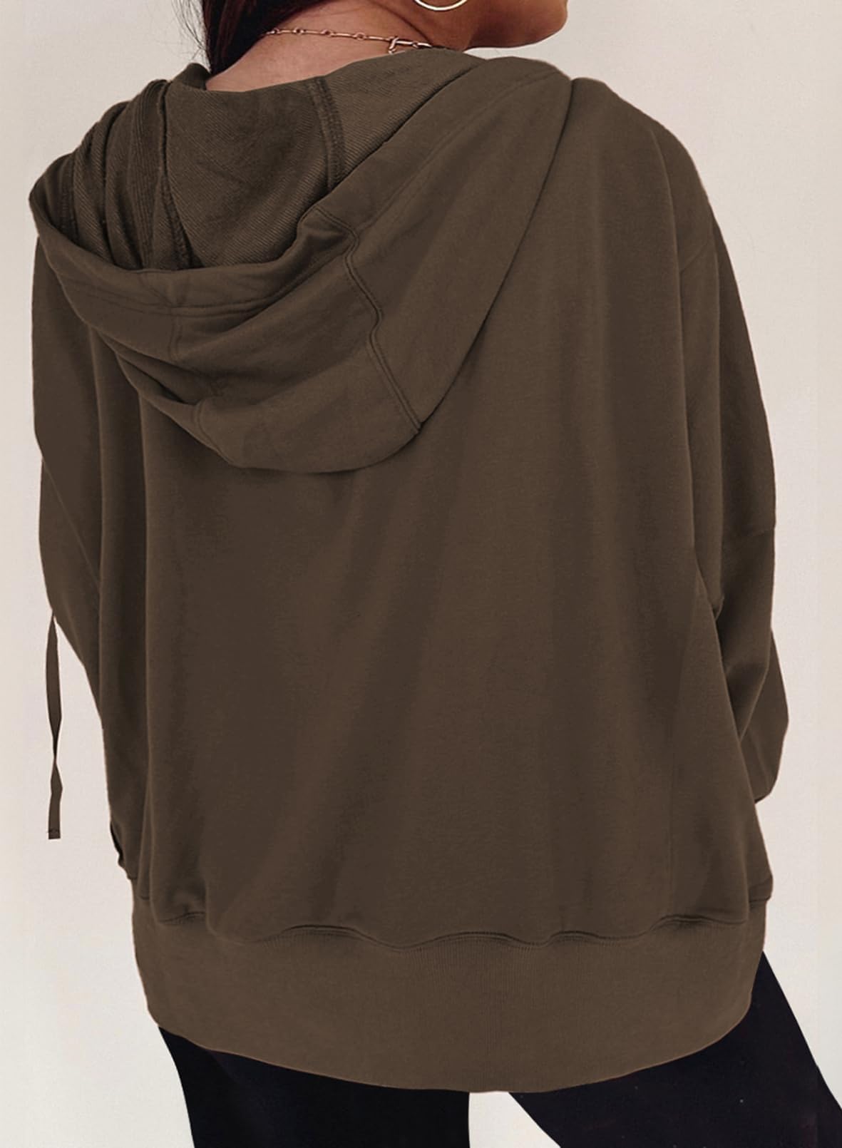 Eytino Plus Size Zip-Up Hoodie