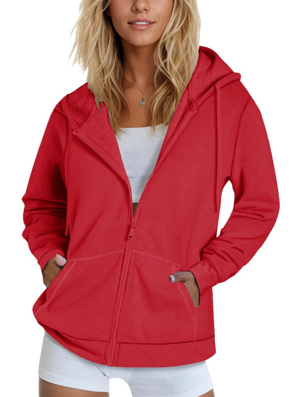 SMENG Women's Zip-Up Hoodie