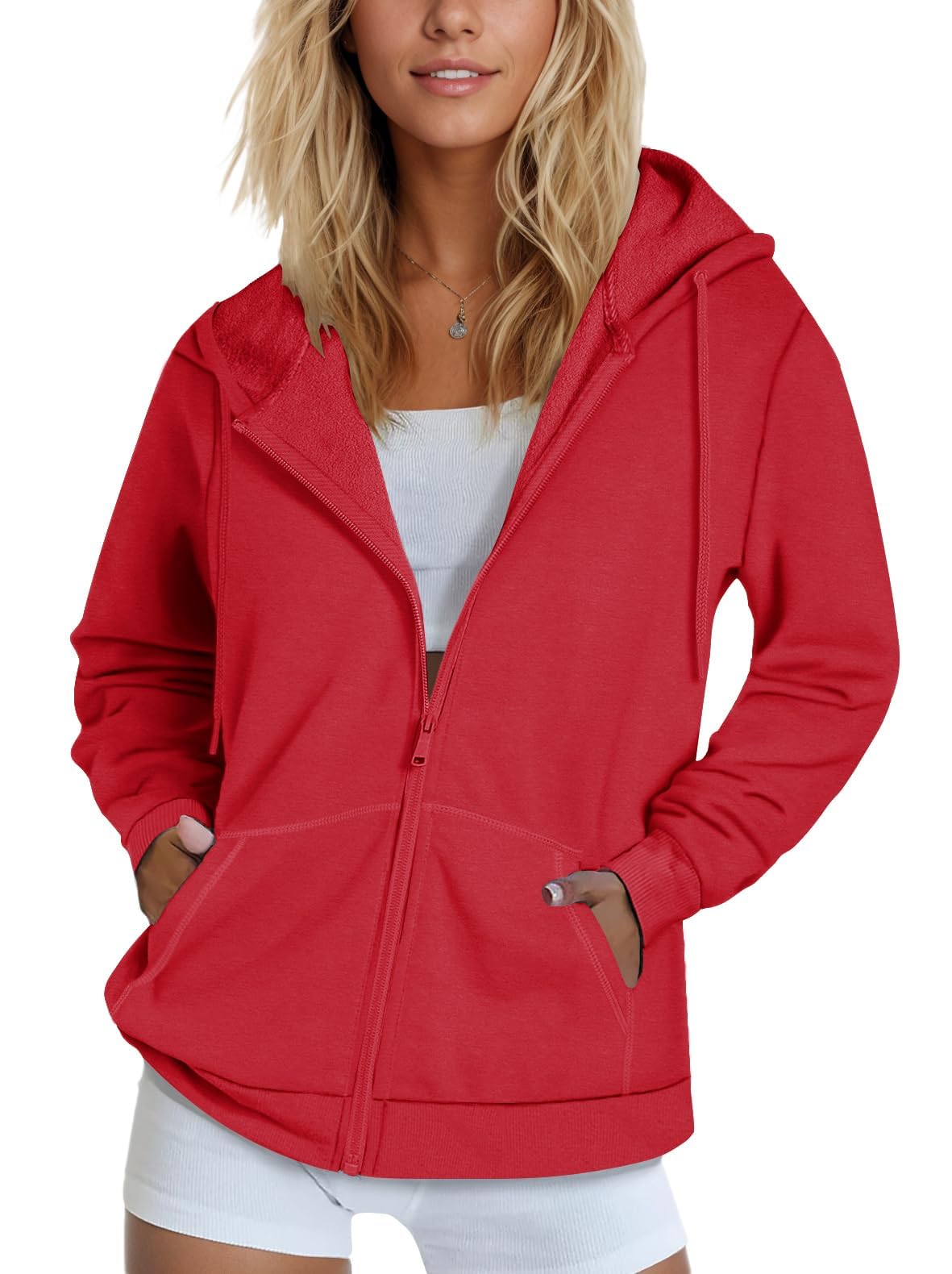 SMENG Women's Zip-Up Hoodie