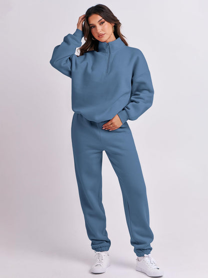 ANRABESS Women 2-Piece Sweatshirt & Jogger Set