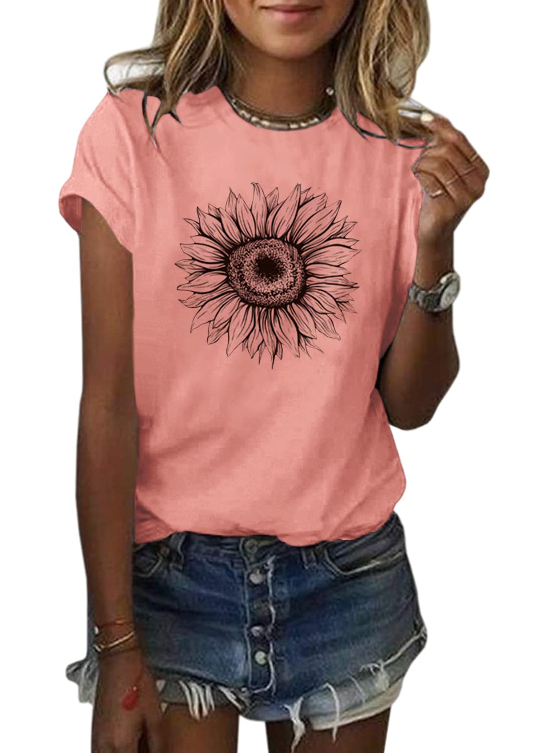 Cicy Bell Women’s Sunflower T-Shirt