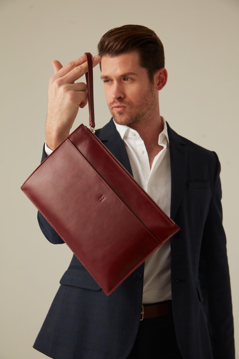 Leather RFID Wristlet Clutch