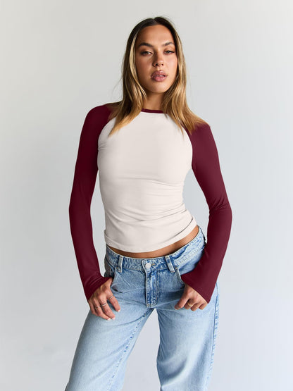 Trendy Queen Women’s Long Sleeve Crop Top