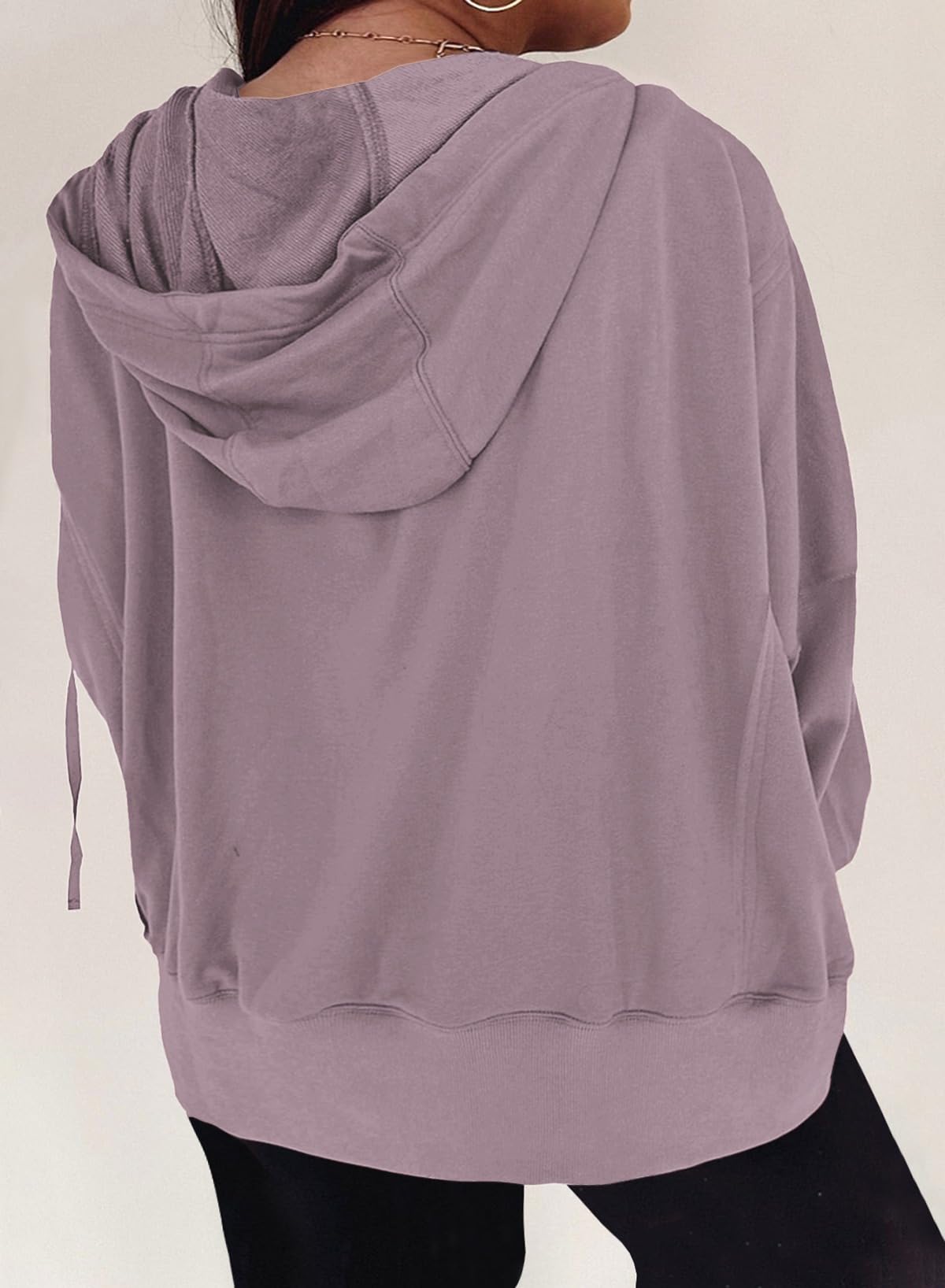 Eytino Plus Size Zip-Up Hoodie