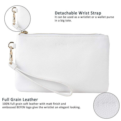 Befen Leather RFID Wristlet Wallet