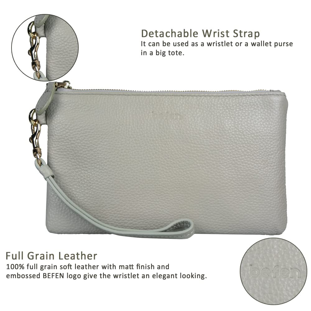 Befen Leather RFID Wristlet Wallet