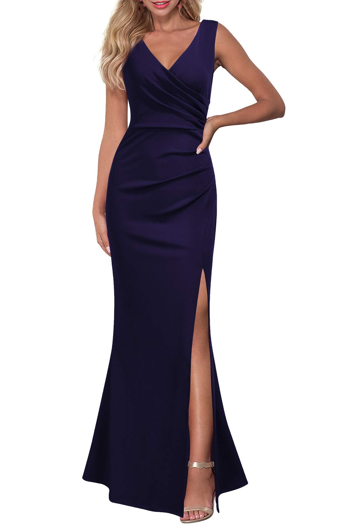 Women's V-Neck Evening Dress