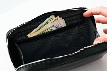 Full-Grain Leather RFID Wristlet