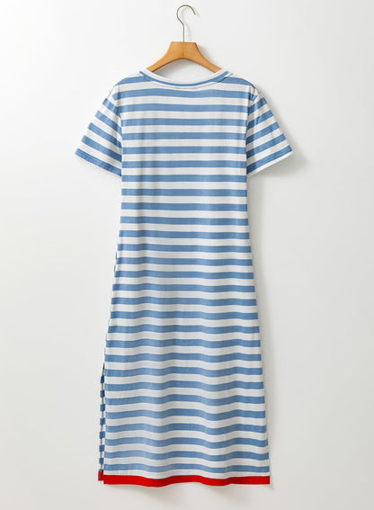 Dokotoo Women's Striped Maxi Dress