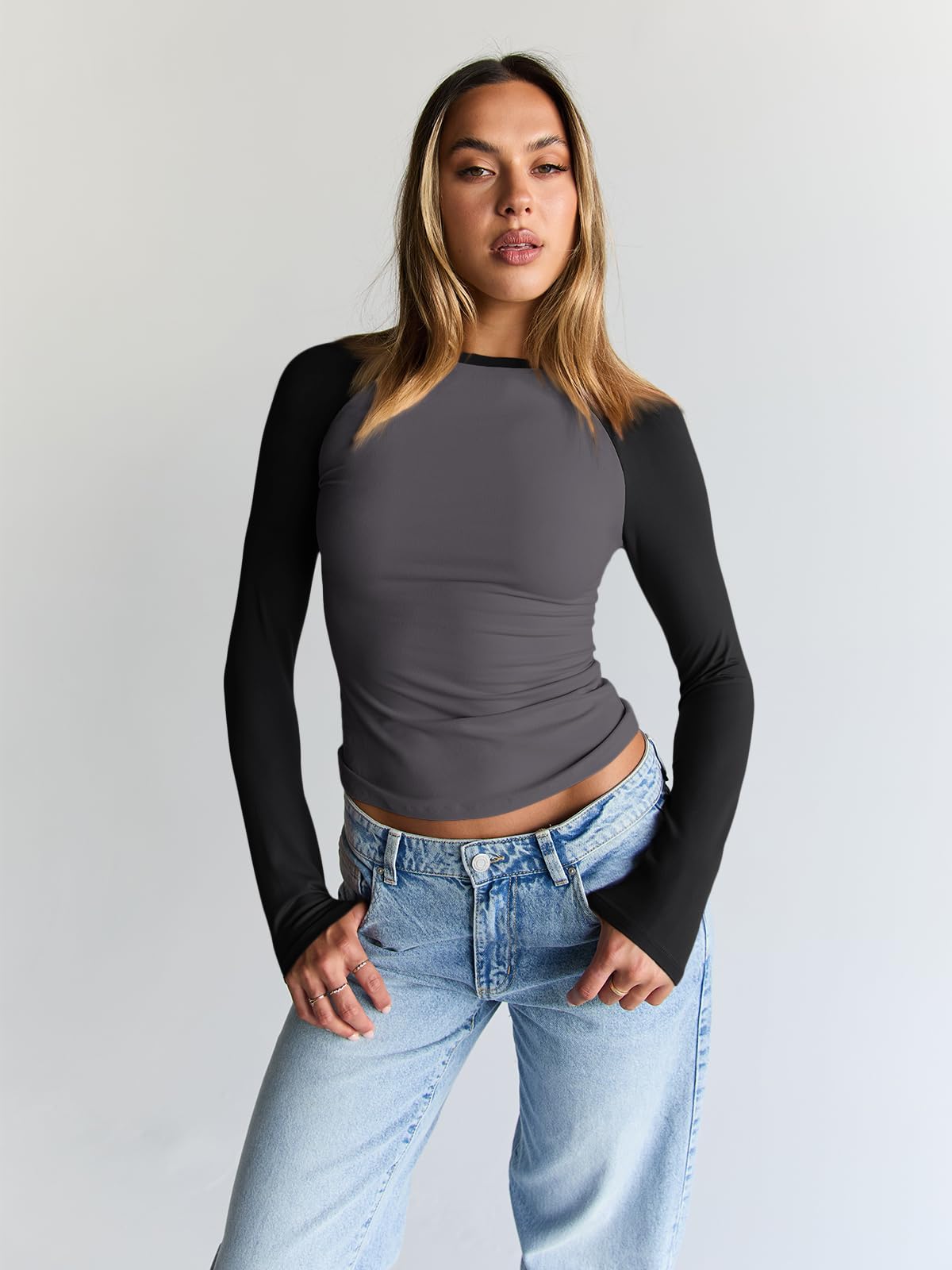 Trendy Queen Women’s Long Sleeve Crop Top
