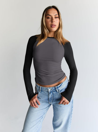 Trendy Queen Women’s Long Sleeve Crop Top