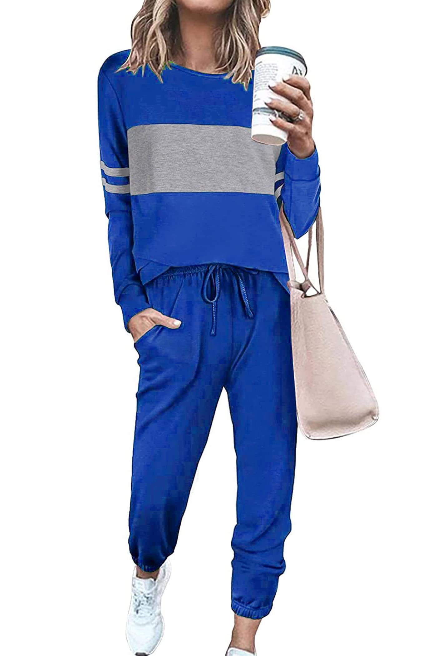 PRETTYGARDEN Womens 2-Piece Lounge Set