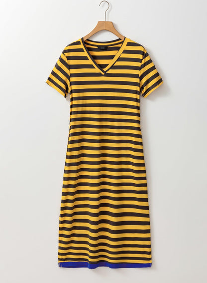 Dokotoo Women's Striped Maxi Dress