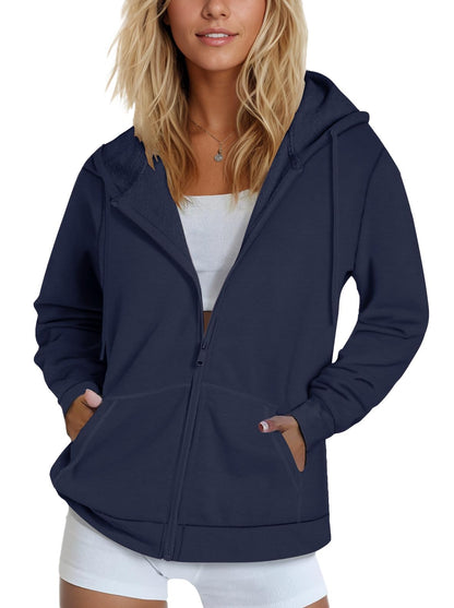 SMENG Women's Zip-Up Hoodie