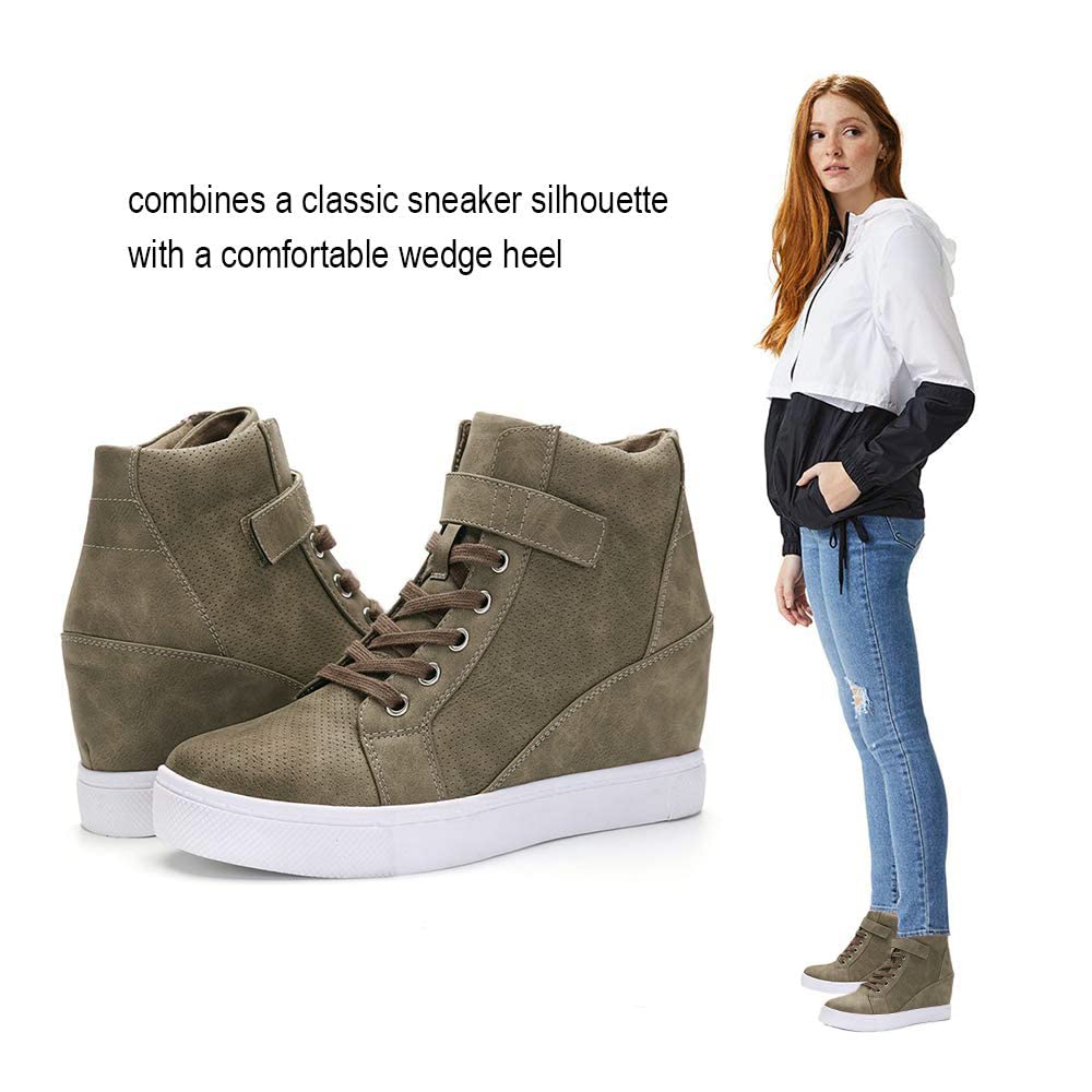 Athlefit Women's Wedge Sneakers