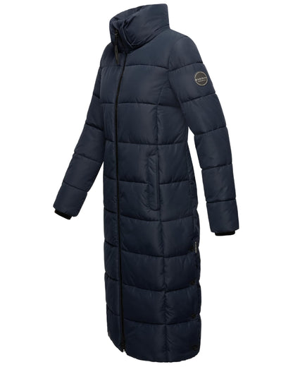 Women's Quilted Long Coat with Hood