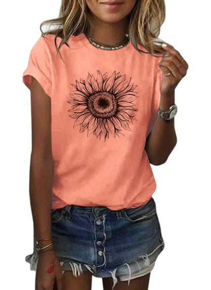 Cicy Bell Women’s Sunflower T-Shirt
