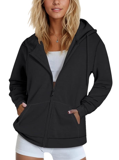 SMENG Women's Zip-Up Hoodie